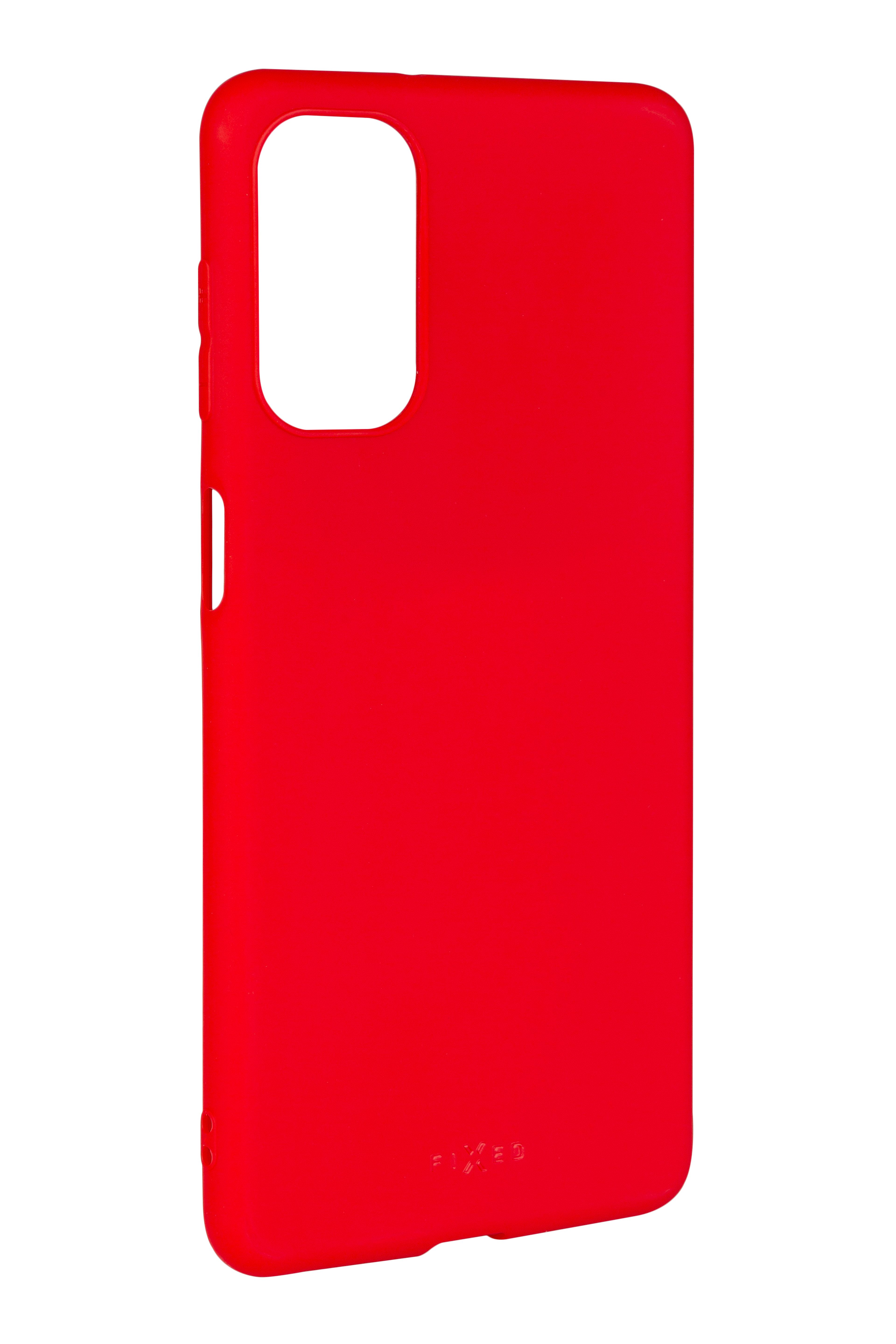 Zadní pogumovaný kryt FIXED Story pro Samsung Galaxy M52 5G, červený