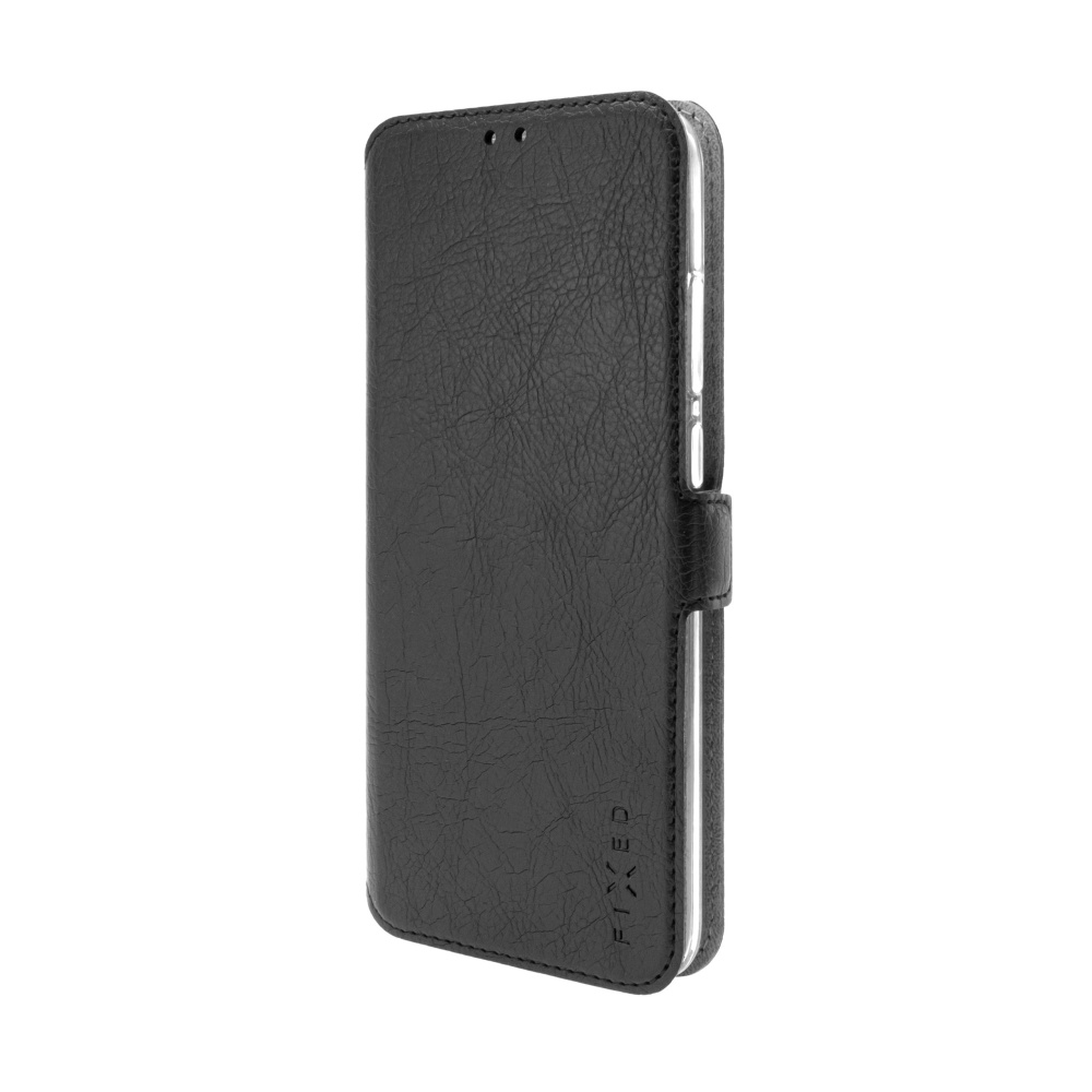 Tenké pouzdro typu kniha FIXED Topic pro Huawei Nova Y70/Y70 Plus, černé
