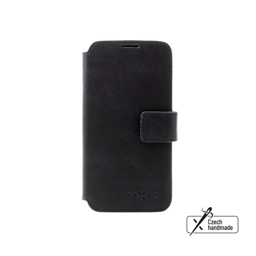 Kožené pouzdro typu kniha FIXED ProFit pro Apple iPhone 14 Pro Max, černé
