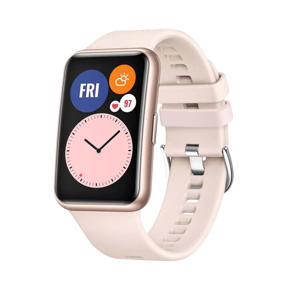 Silikonový řemínek FIXED Silicone Strap pro Huawei Watch FIT, růžový FIXSSTB-1054-PI