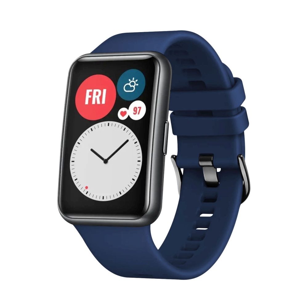 Silikonový řemínek FIXED Silicone Strap pro Huawei Watch FIT, modrý FIXSSTB-1054-BL