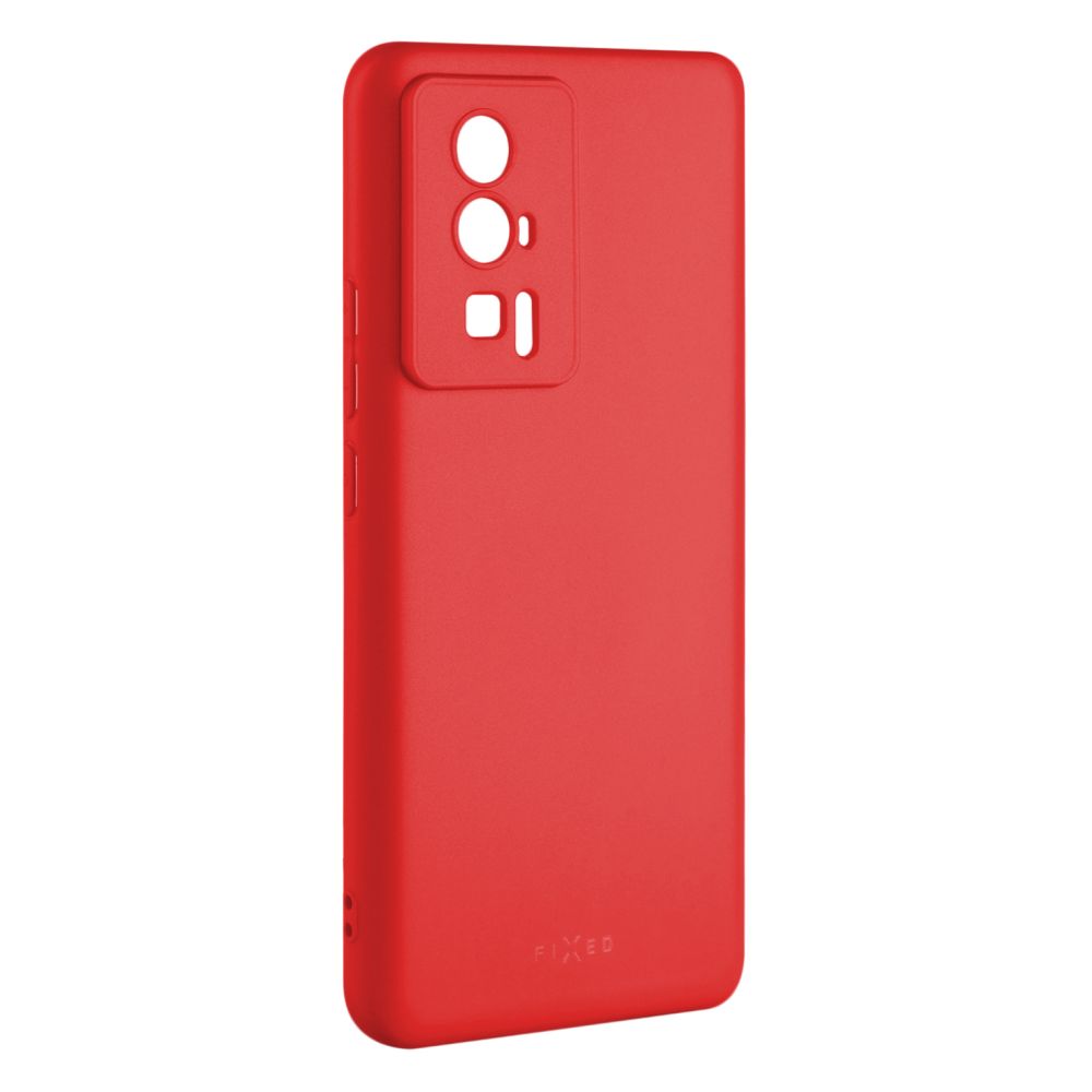 Zadní pogumovaný kryt FIXED Story pro Xiaomi POCO F5 Pro, červený
