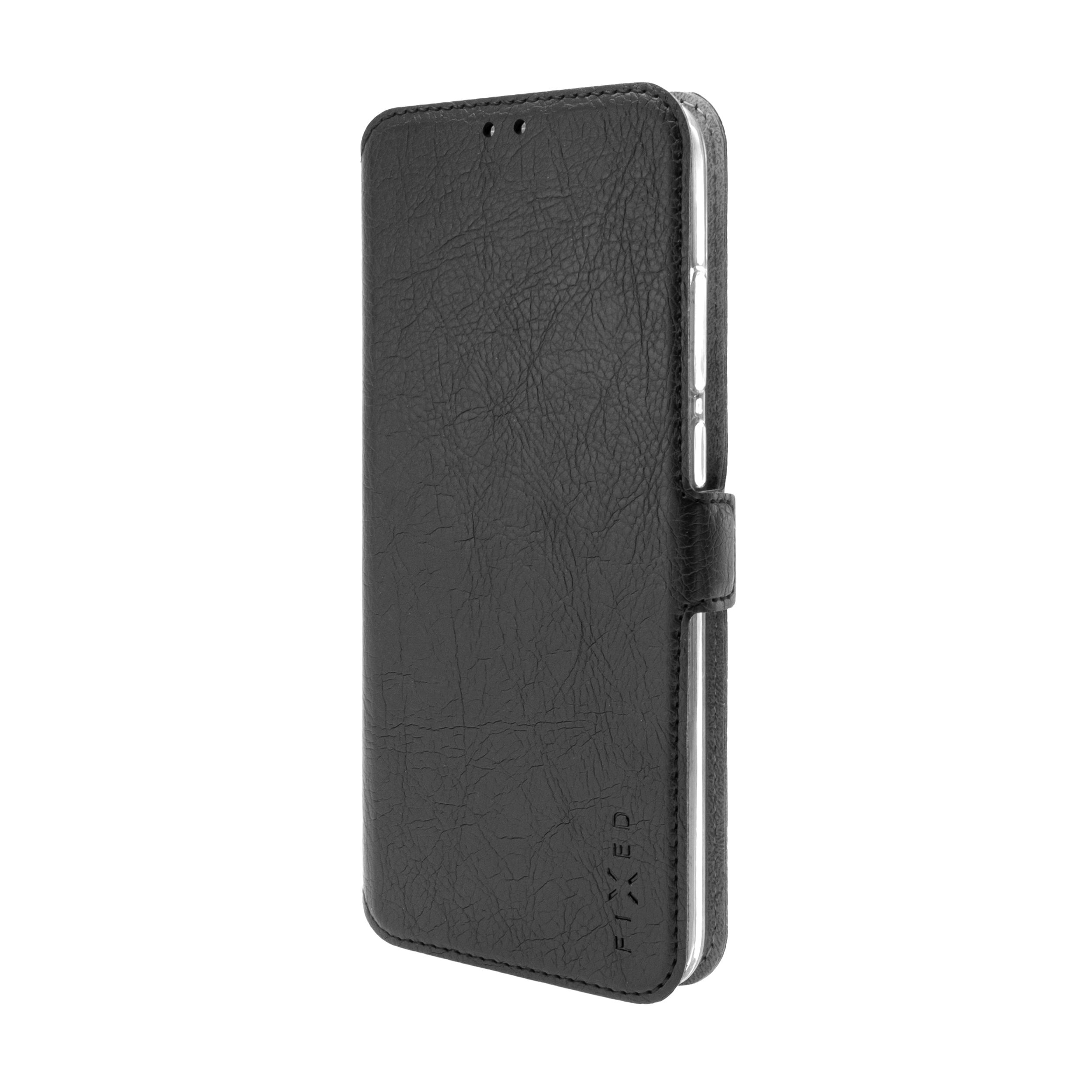Tenké pouzdro typu kniha FIXED Topic pro Samsung Galaxy A20s, černé