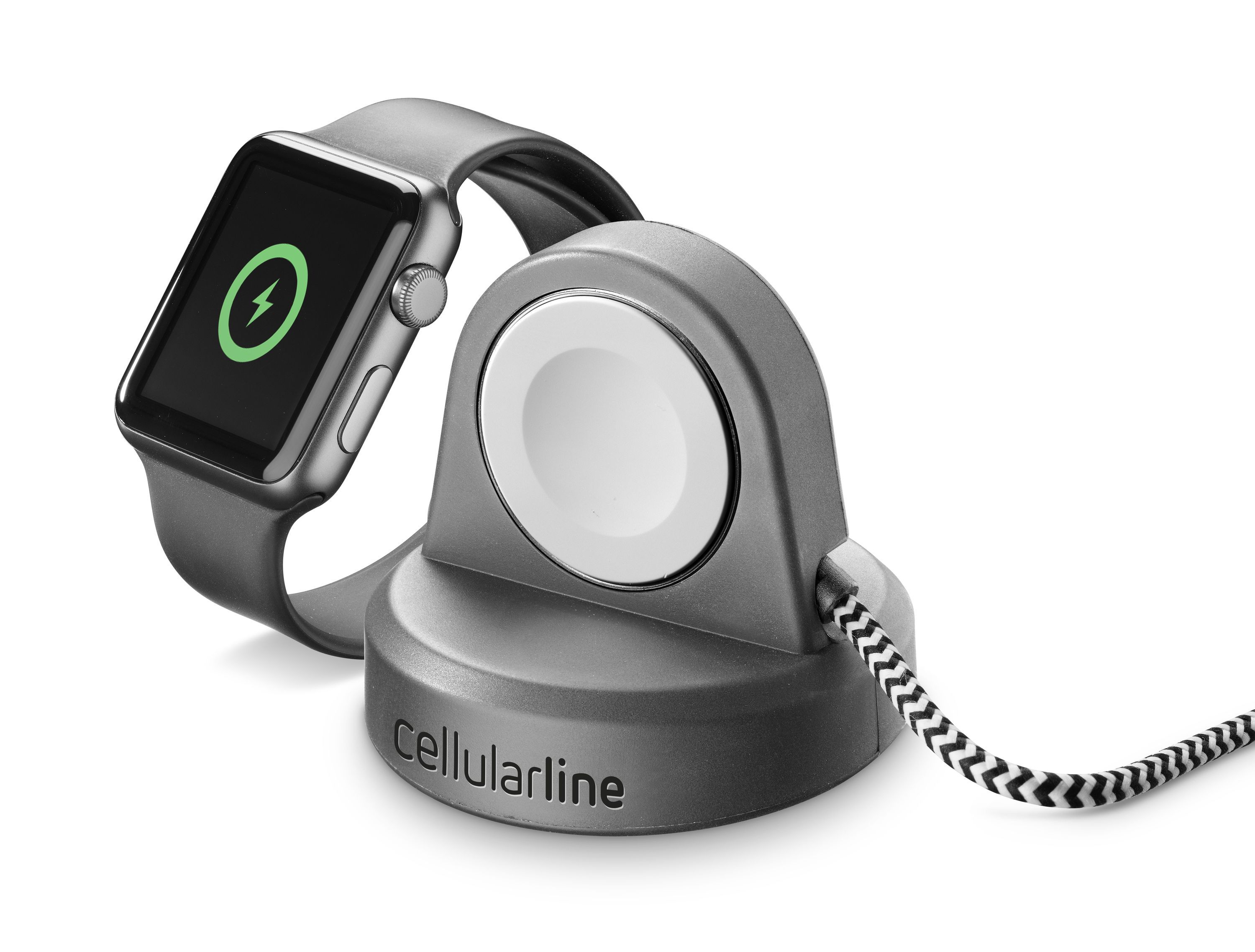 Stojánek s bezdrátovým nabíjením Cellularline Power Dock pro Apple Watch