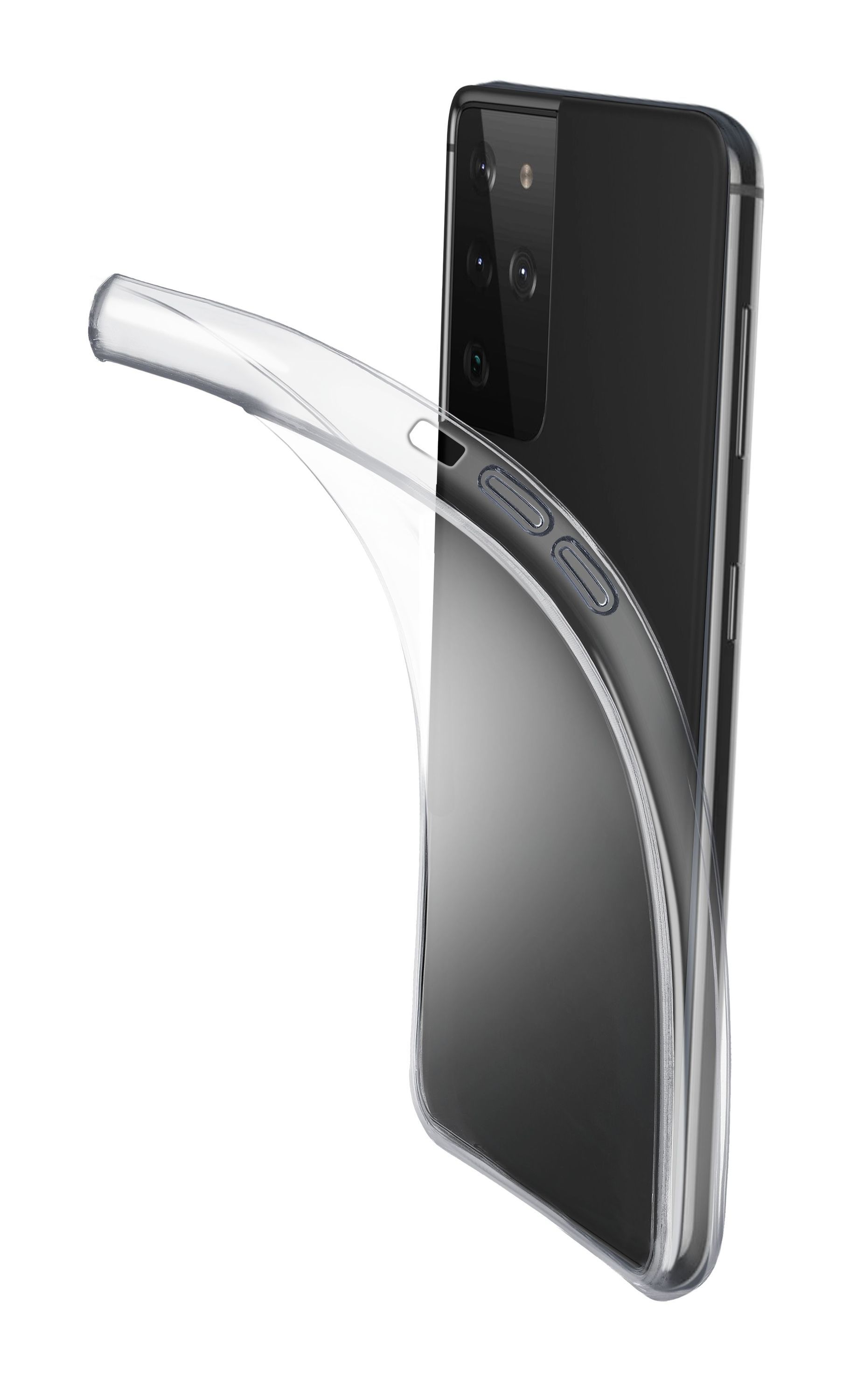 Extratenký zadní kryt Cellularline Fine pro Samsung Galaxy S21 Ultra, bezbarvý