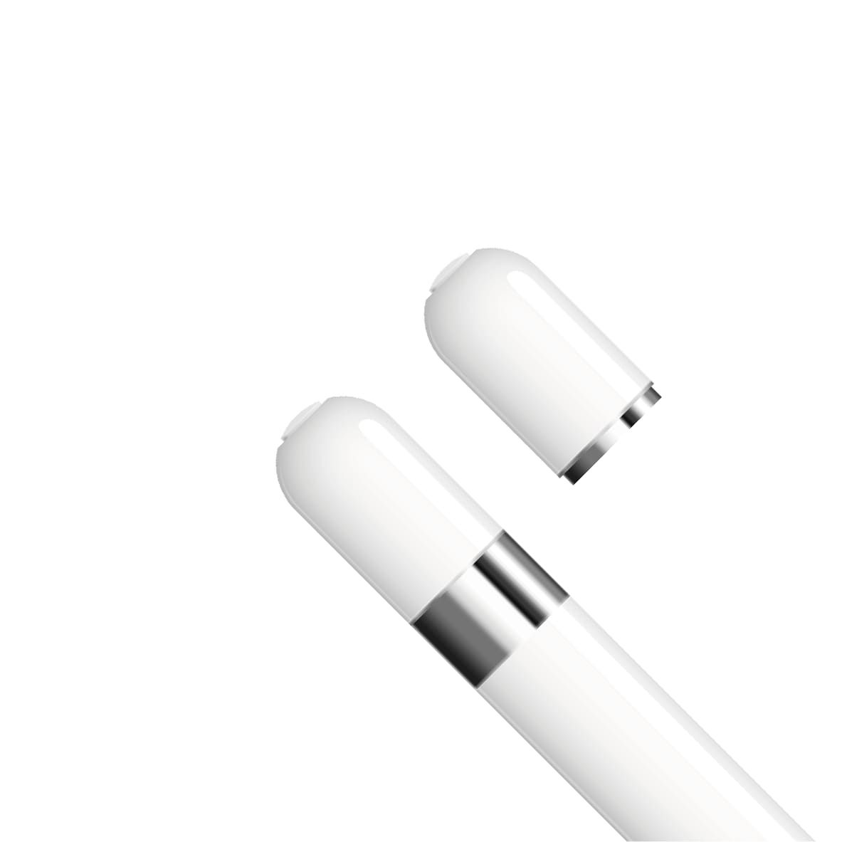 Náhradní čepička Pencil Cap pro Apple Pencil 1.generace, bílá