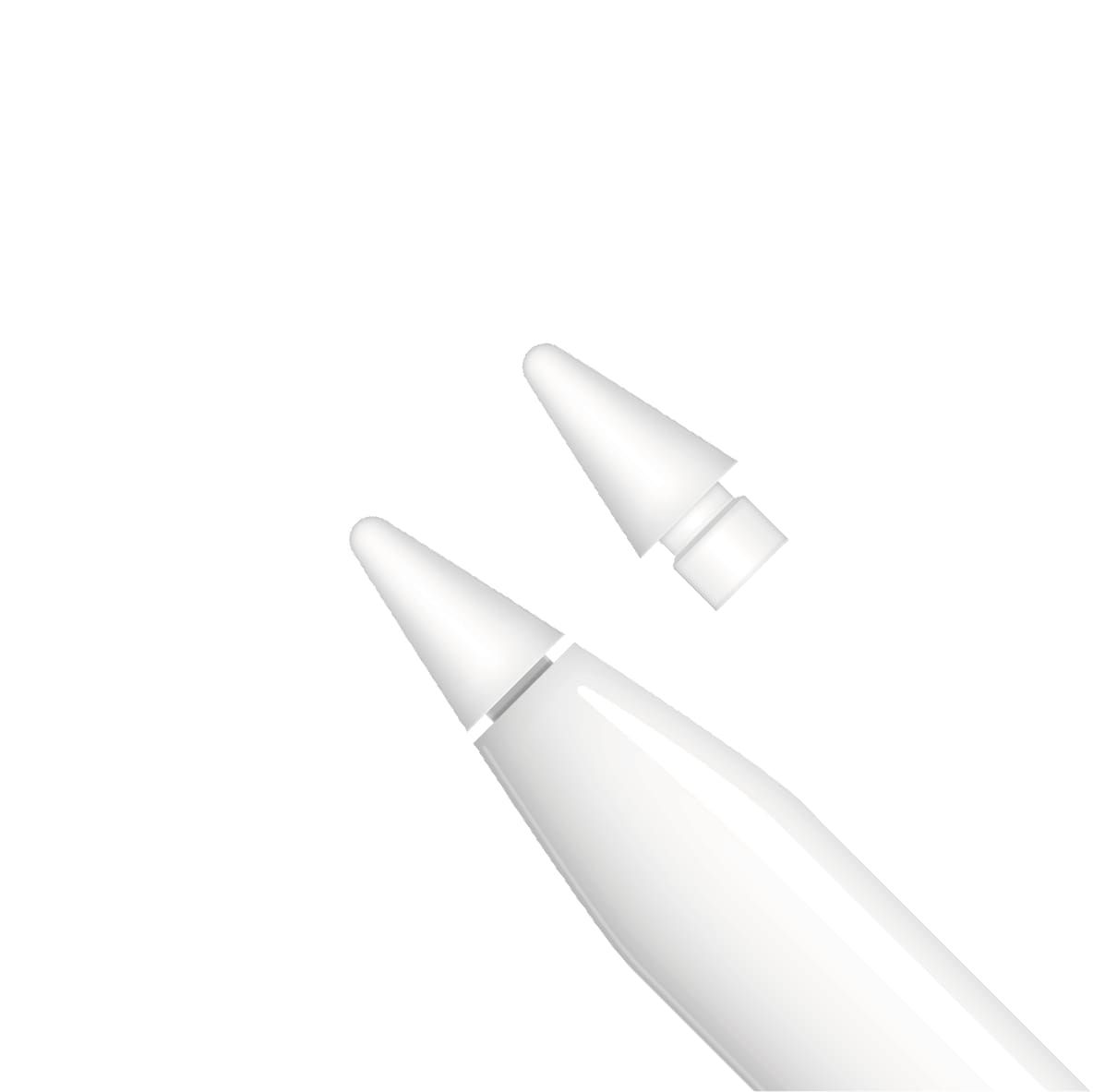 Náhradní hroty Pencil Tips pro Apple Pencil, 2ks, bílé