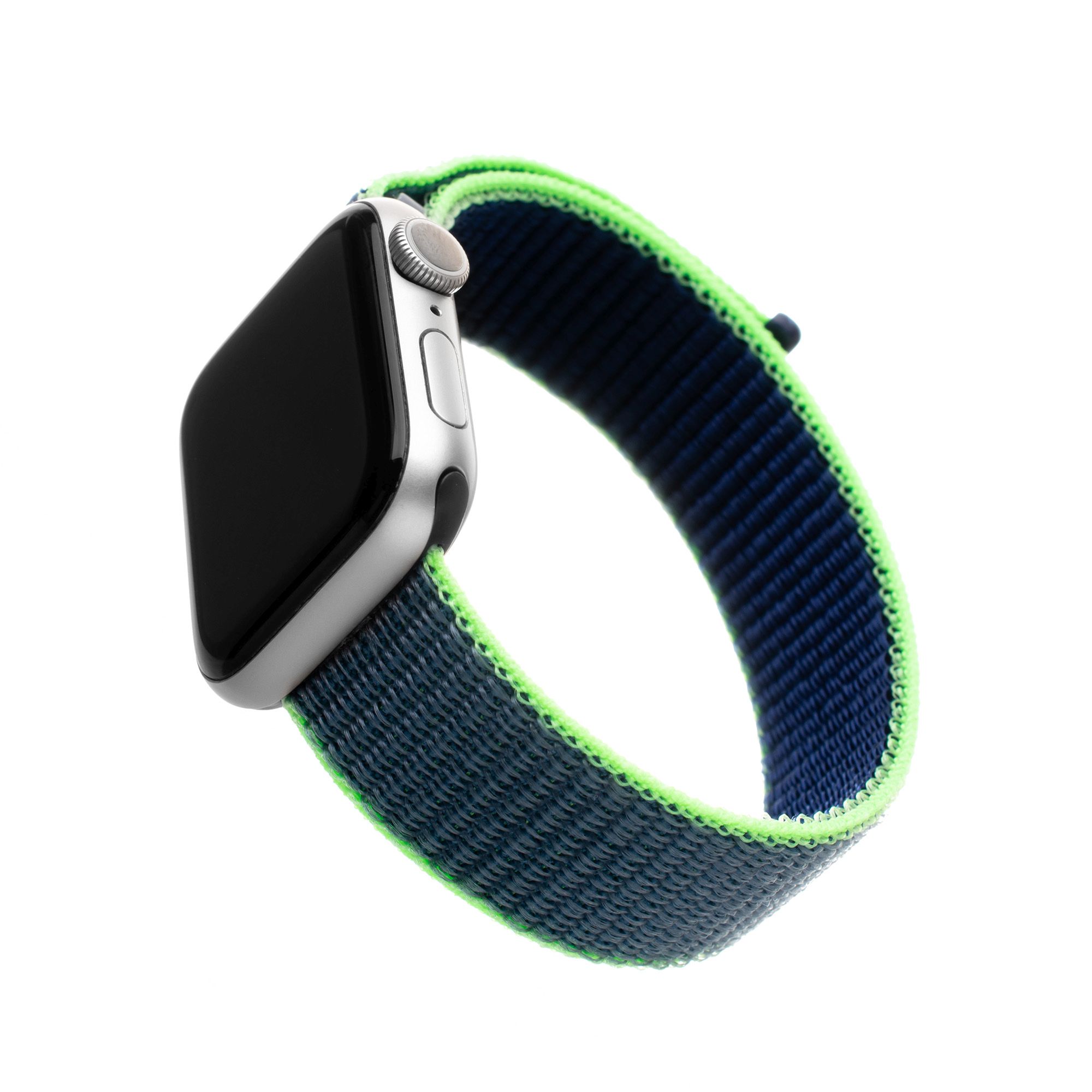 Nylonový řemínek Nylon Strap pro Apple Watch 38/40/41mm, neonově modrý