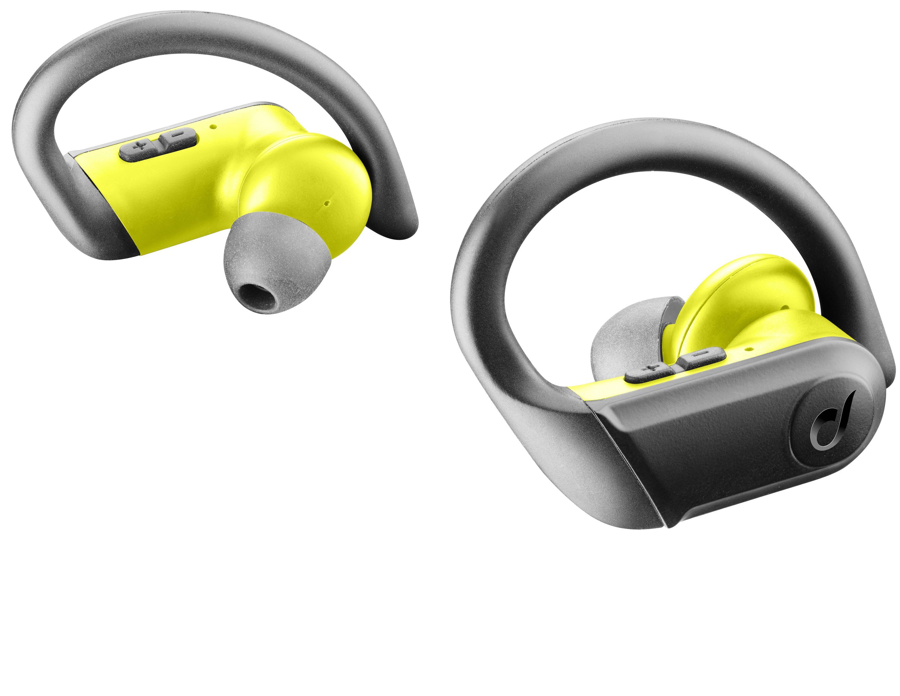 True wireless sluchátka Sprinter se sportovními nástavci, černo-žlutá