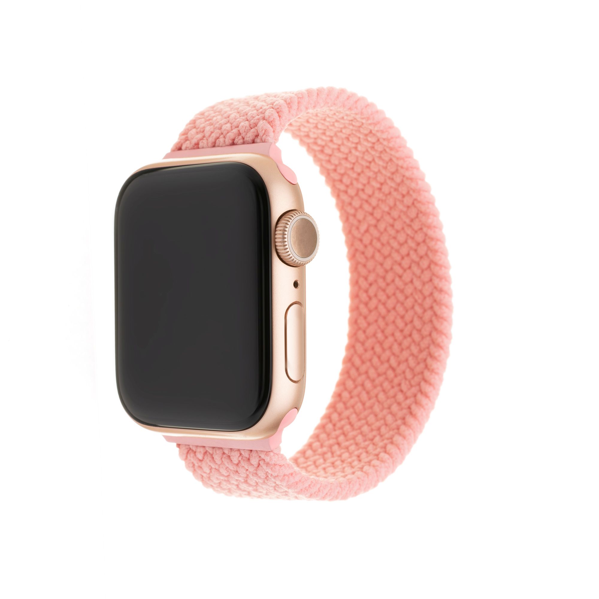 Elastický nylonový řemínek Nylon Strap pro Apple Watch 38/40/41mm, velikost L, růžový