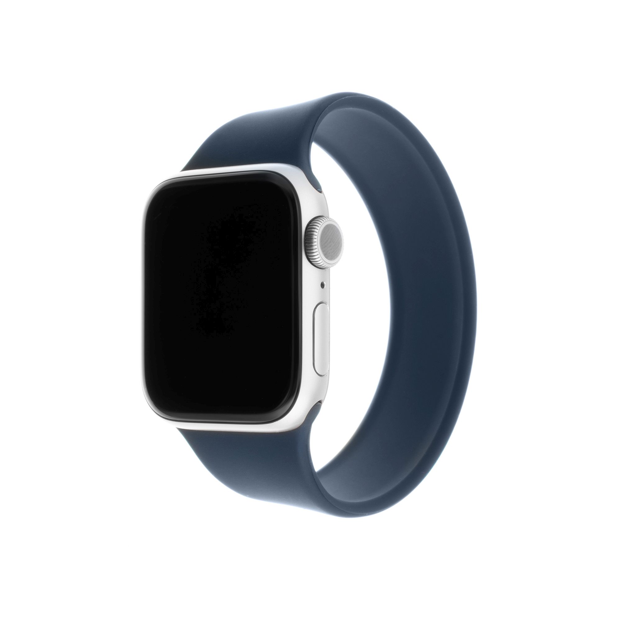 Elastický silikonový řemínek Silicone Strap pro Apple Watch 42/44/45/49mm, velikost S, modrý