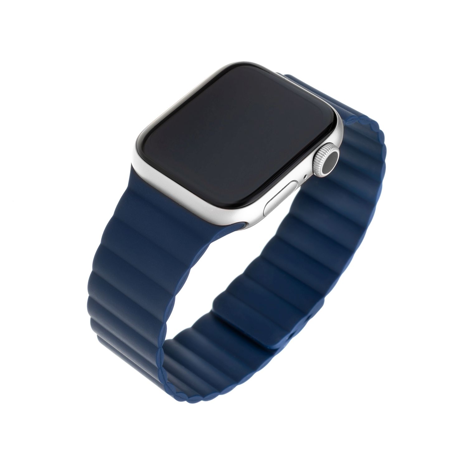 Silikonový řemínek Magnetic Strap s magnetickým zapínáním pro Apple Watch 38/40/41mm, modrý