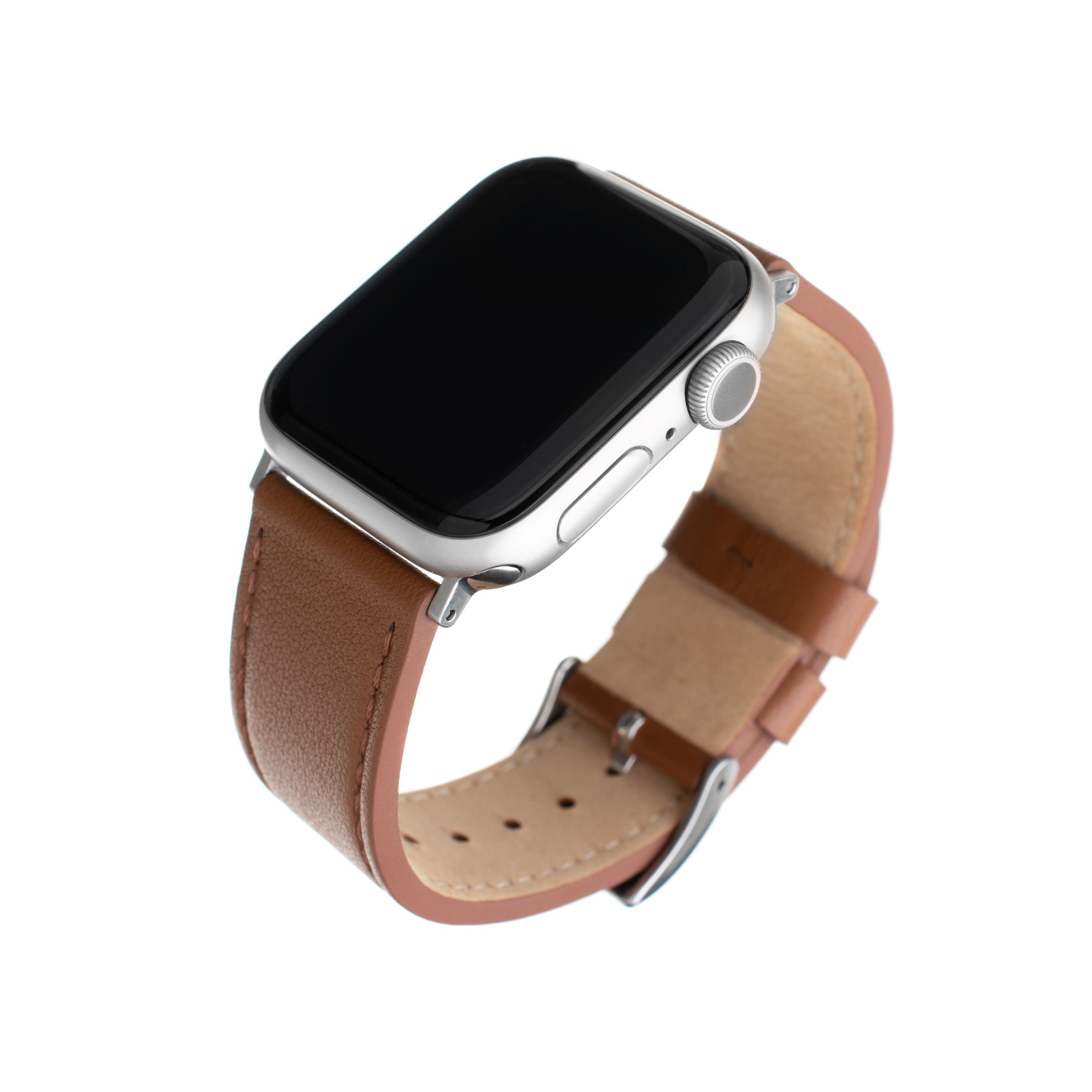 Kožený řemínek Leather Strap pro Apple Watch 42/44/45/49mm, hnědý
