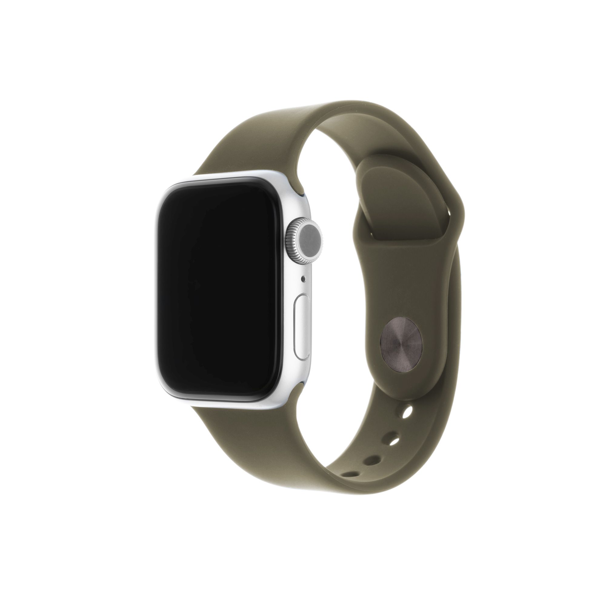 Set silikonových řemínků Silicone Strap pro Apple Watch 42/44/45/49mm, olivový