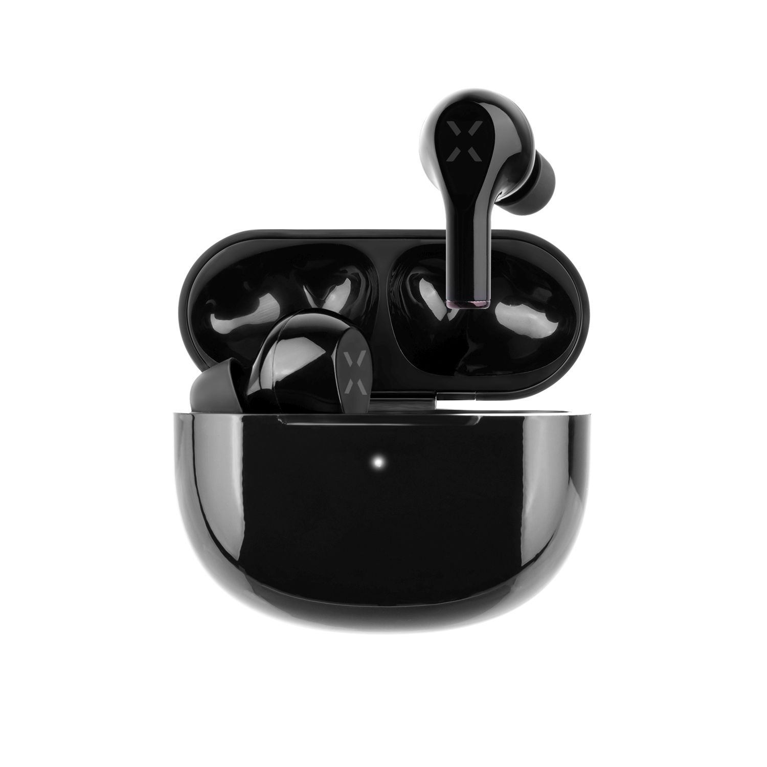 Bezdrátová TWS sluchátka Boom Pods 2 s bezdrátovým nabíjením, černá