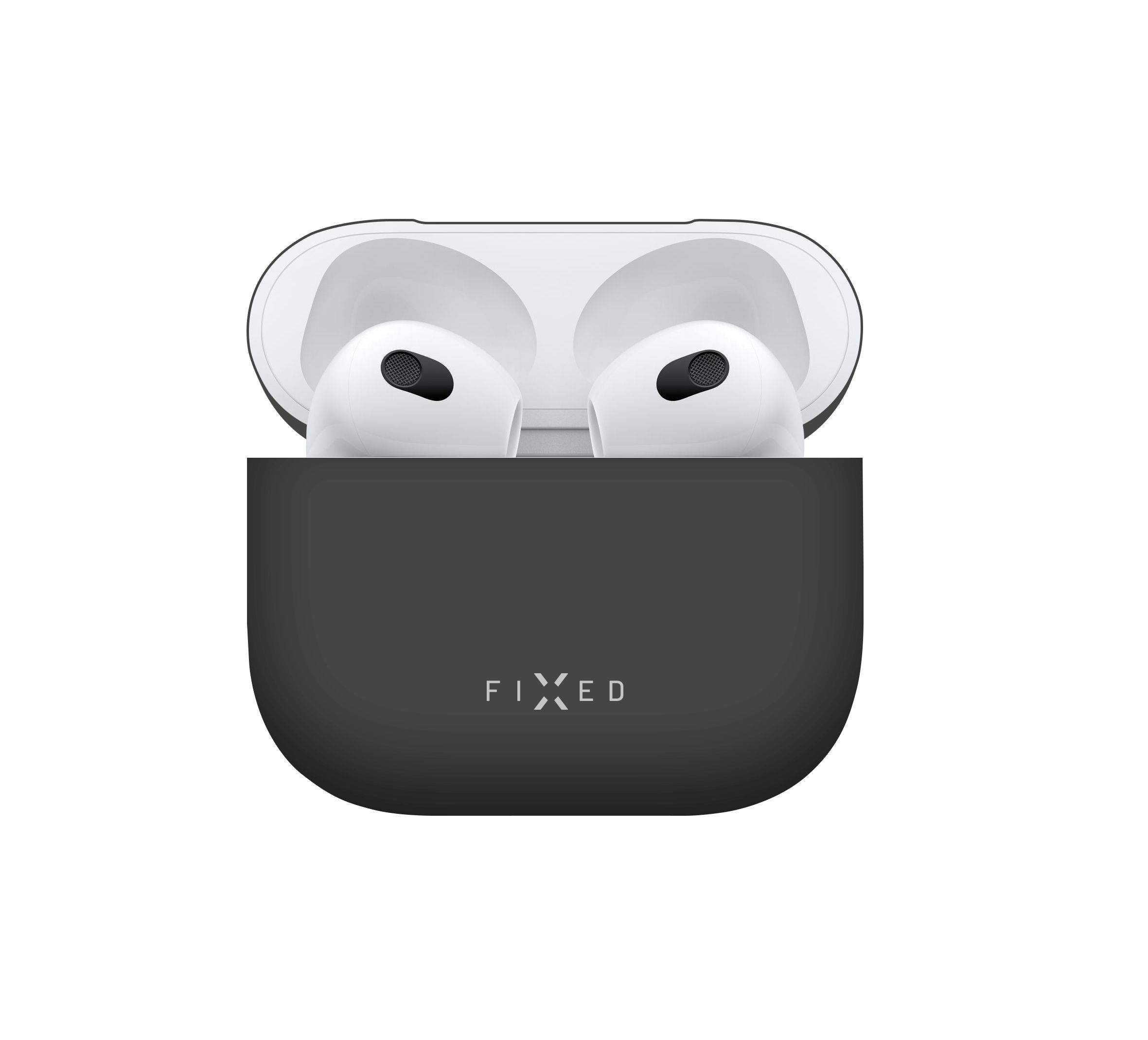 Ultratenké silikonové pouzdro Silky pro Apple Airpods 3, černé