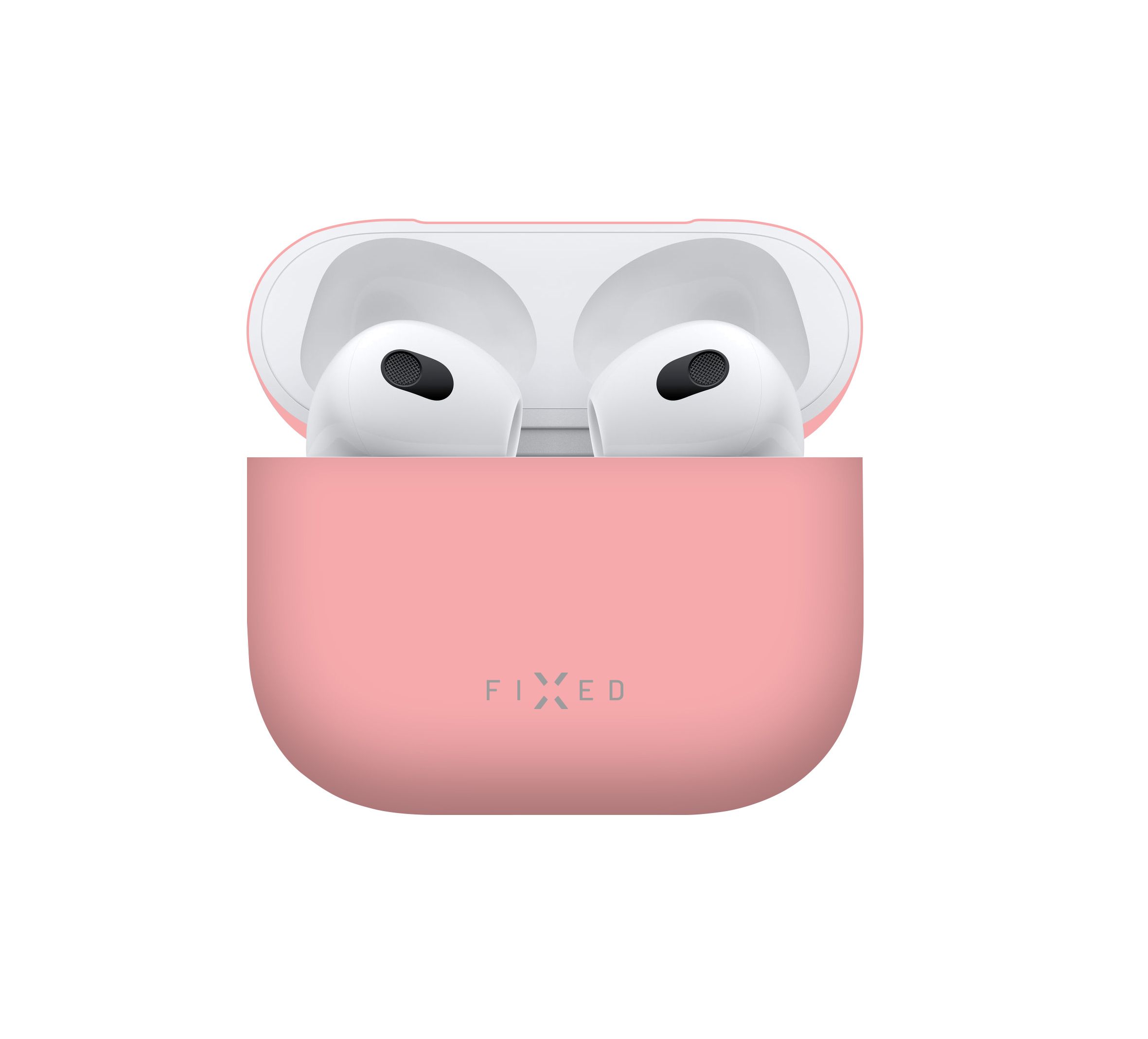 Ultratenké silikonové pouzdro Silky pro Apple Airpods 3, růžové