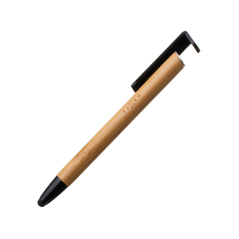 Propiska 3v1 se stylusem a stojánkem Pen, antibakteriální povrch, bambusové tělo