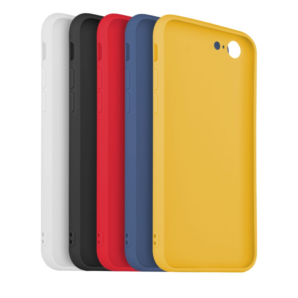 5x set pogumovaných krytů Story pro Apple iPhone 7/8/SE (2020/2022), v různých barvách, variace 1