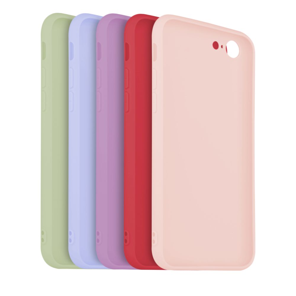 5x set pogumovaných krytů Story pro Apple iPhone 7/8/SE (2020/2022), v různých barvách, variace 2