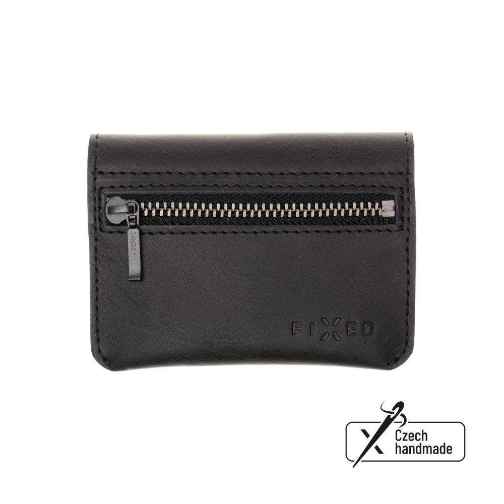 Kožená peněženka Tripple Wallet z pravé hovězí kůže, černá