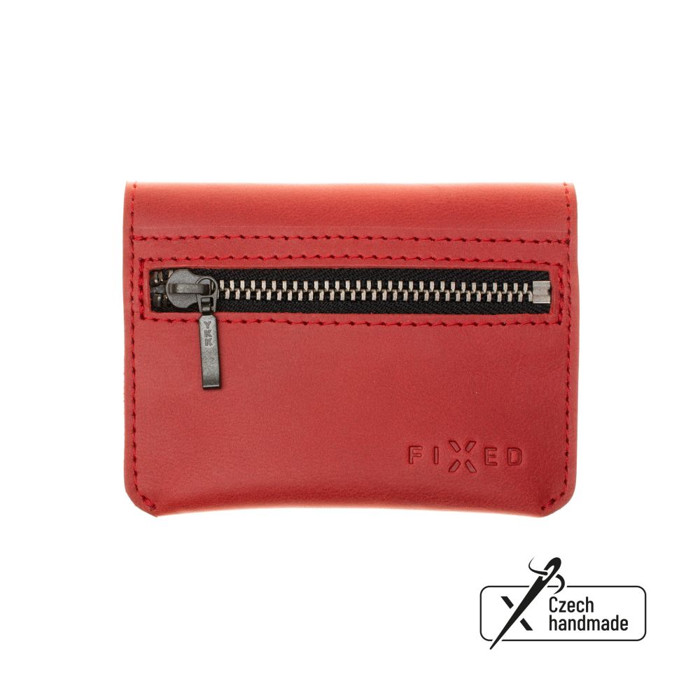 Kožená peněženka Tripple Wallet z pravé hovězí kůže, červená
