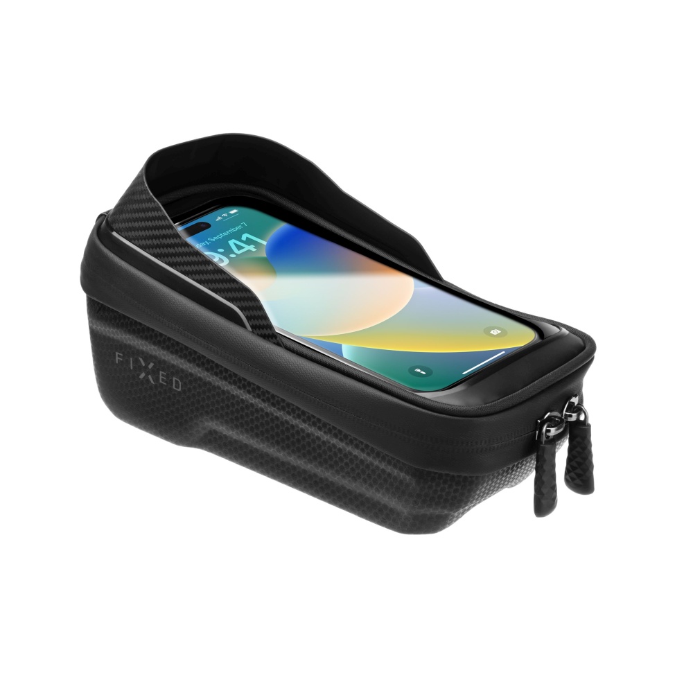 Odnímatelné pouzdro mobilního telefonu na kolo FIXED Bikee Bag, černý