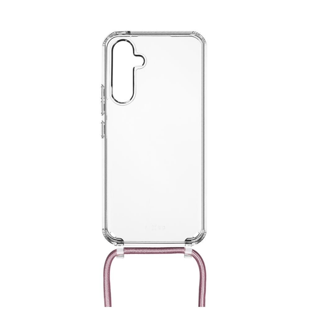 Pouzdro Pure Neck s růžovou šňůrkou na krk pro Samsung Galaxy A54 5G