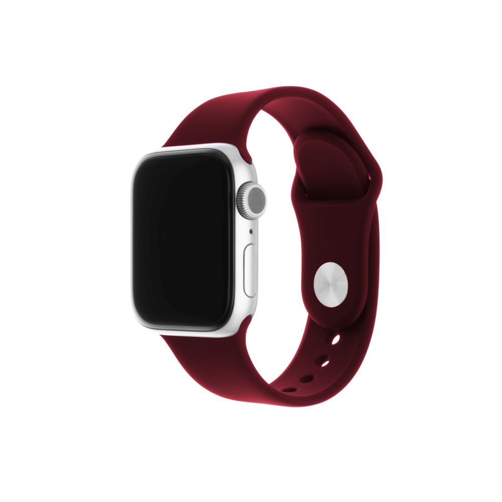 Set silikonových řemínků Silicone Strap pro Apple Watch 42/44/45/49mm, vínově červený