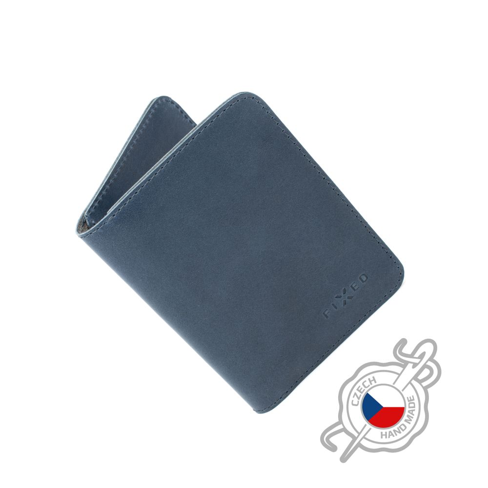 Kožená peněženka Wallet XL, modrá