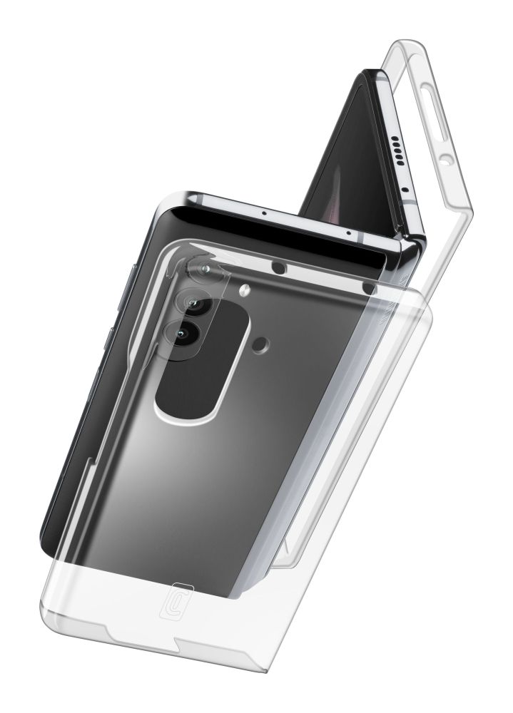 Zadní kryt s ochranným rámečkem Clear Duo pro Samsung Galaxy Z Fold5, čirý