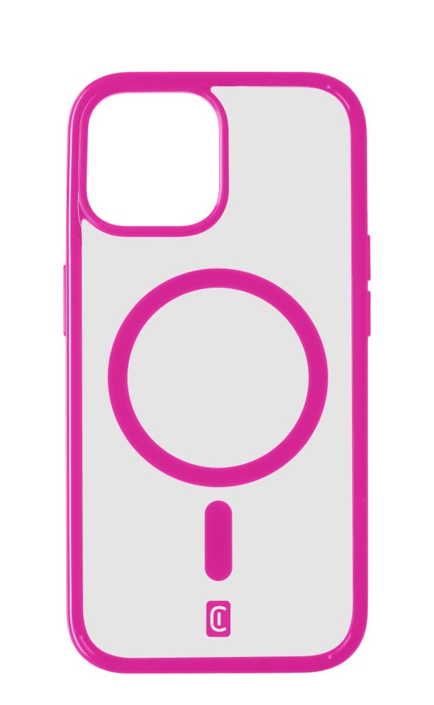 Zadní kryt Pop Mag s podporou Magsafe pro Apple iPhone 15 Plus, čirý / růžový