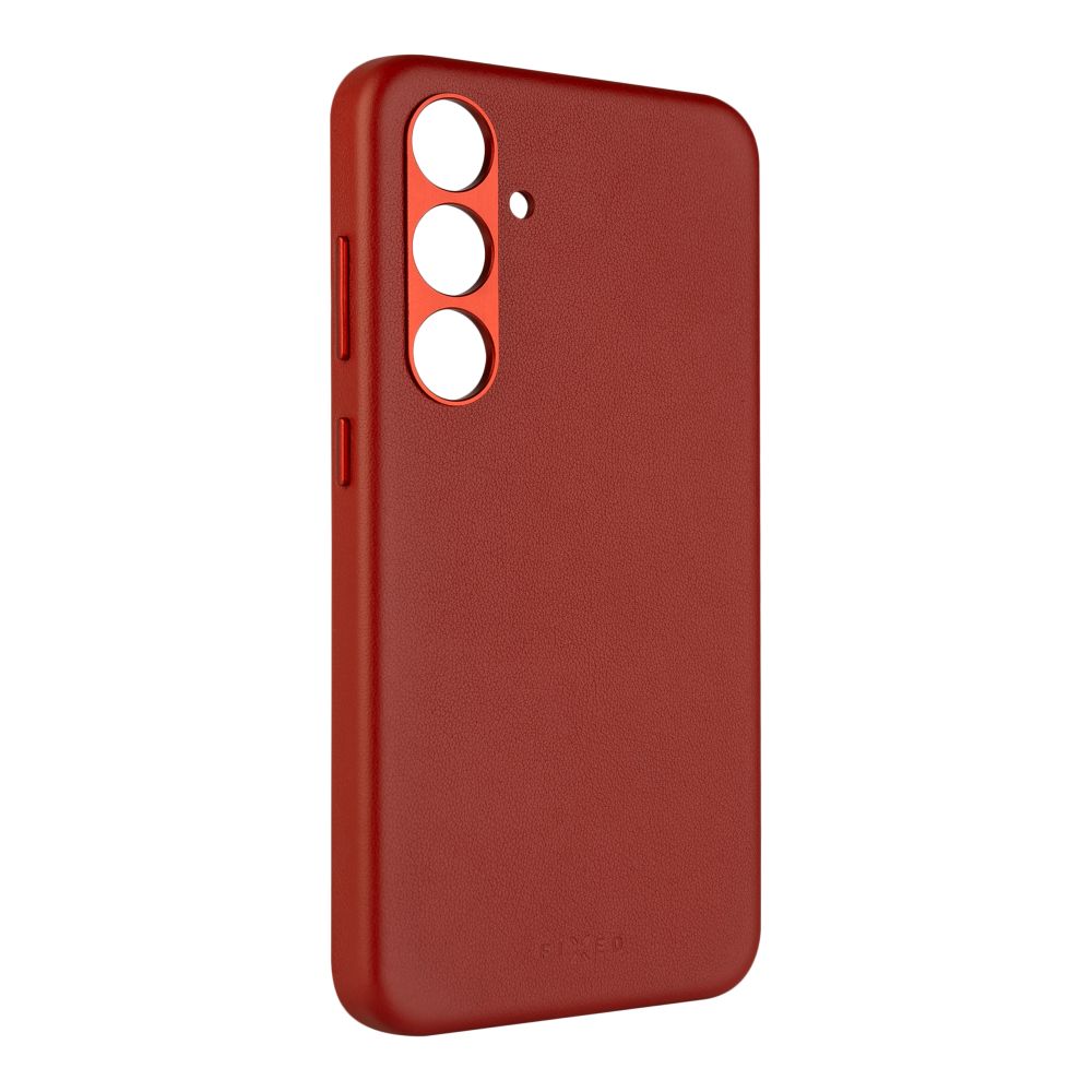 Kožený zadní kryt MagLeather s podporou MagSafe pro Samsung Galaxy S24, červený