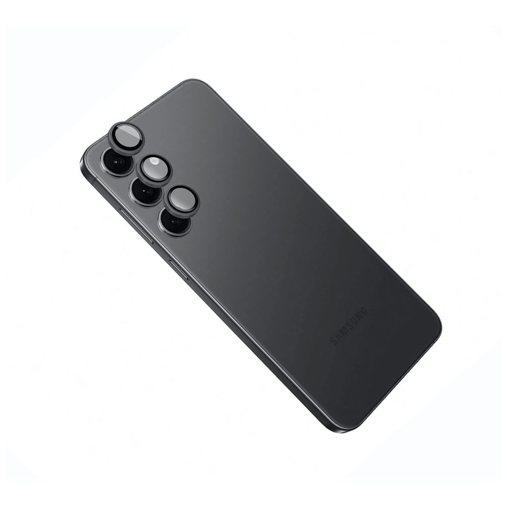 Ochranná skla čoček fotoaparátů Camera Glass pro Samsung Galaxy S24, černá