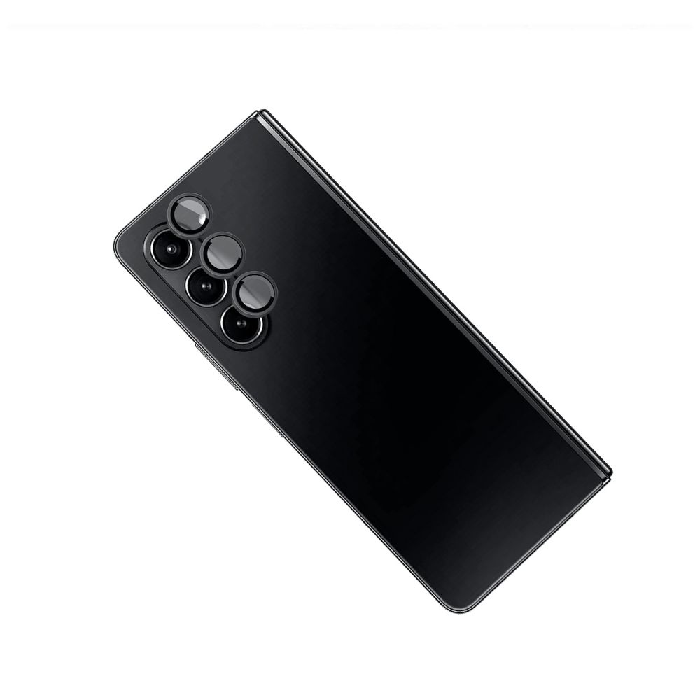 Ochranná skla čoček fotoaparátů Camera Glass pro Samsung Galaxy Z Fold 5 5G, černá