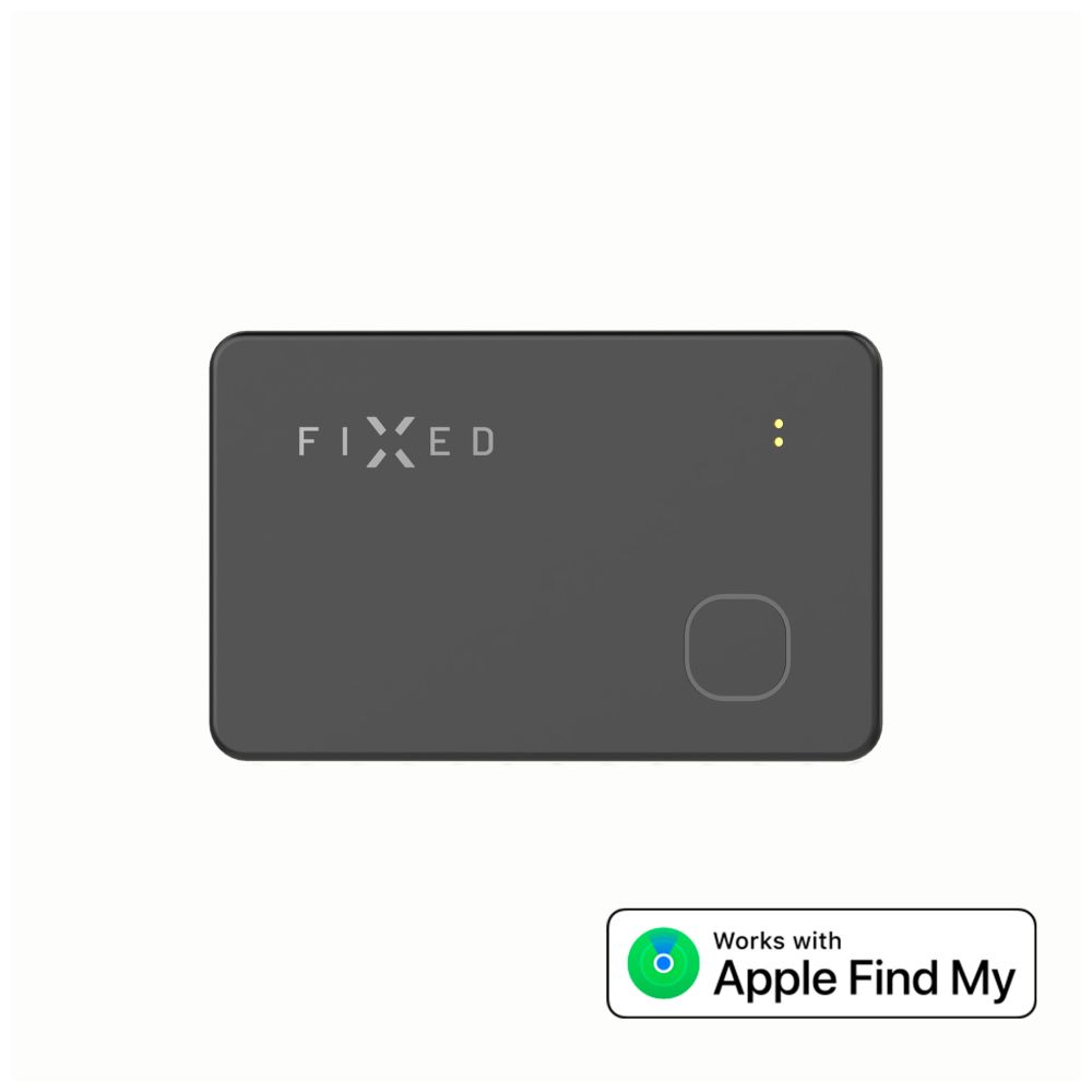 Smart tracker Tag Card s podporou Find My, bezdrátové nabíjení, černý