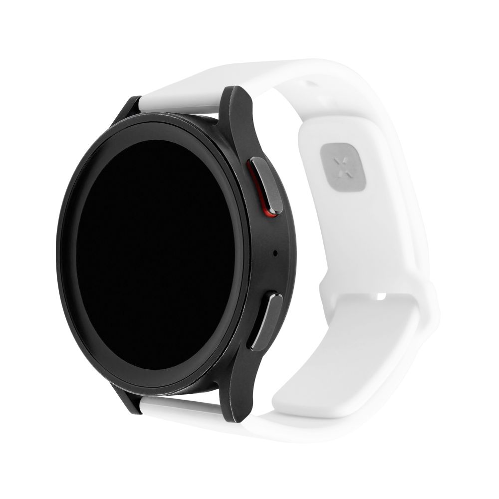 Set silikonových řemínků Silicone Sporty Strap s Quick Release 20mm pro smartwatch, bílý
