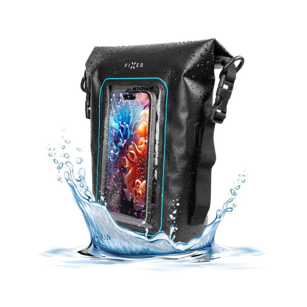 Voděodolný vak Float Bag s kapsou pro mobilní telefon 3L, černá