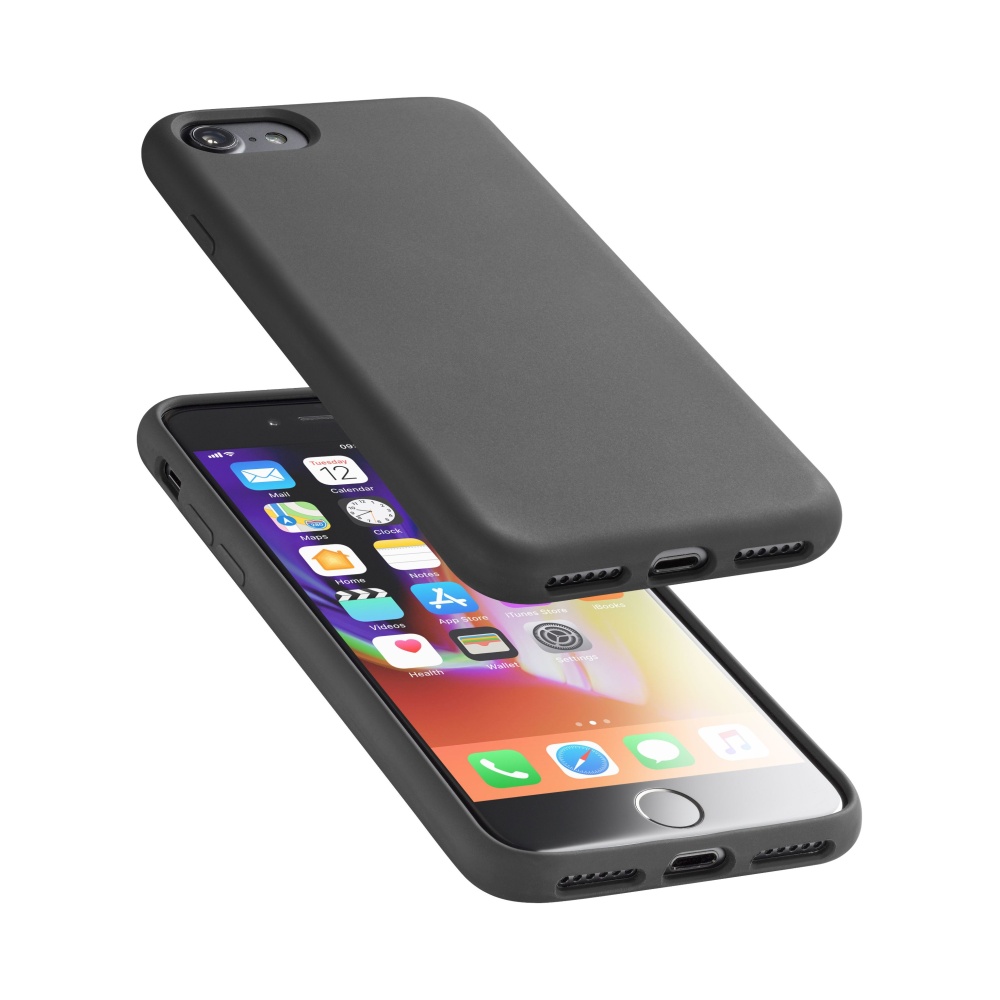Ochranný silikonový kryt Sensation pro Apple iPhone 7/8/SE (2020/2022), černý