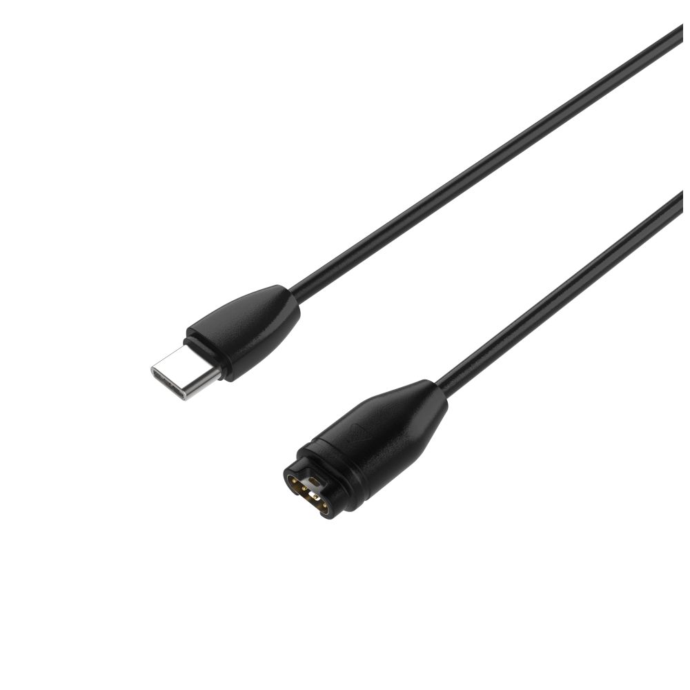 Nabíjecí USB-C kabel pro smartwatch Garmin Fenix 5/6/7/7X, Epix, Venu 2/3, Vívoactive 3/4/5, černý