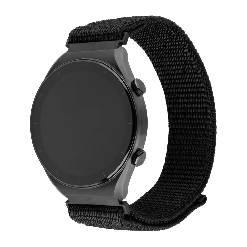 Nylonový řemínek Nylon Sporty Strap s Quick Release 20mm pro smartwatch, černý