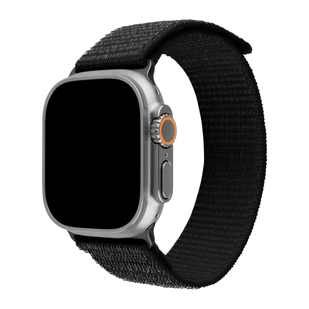 Nylonový řemínek Nylon Sporty Strap pro Apple Watch Ultra 49mm, černý