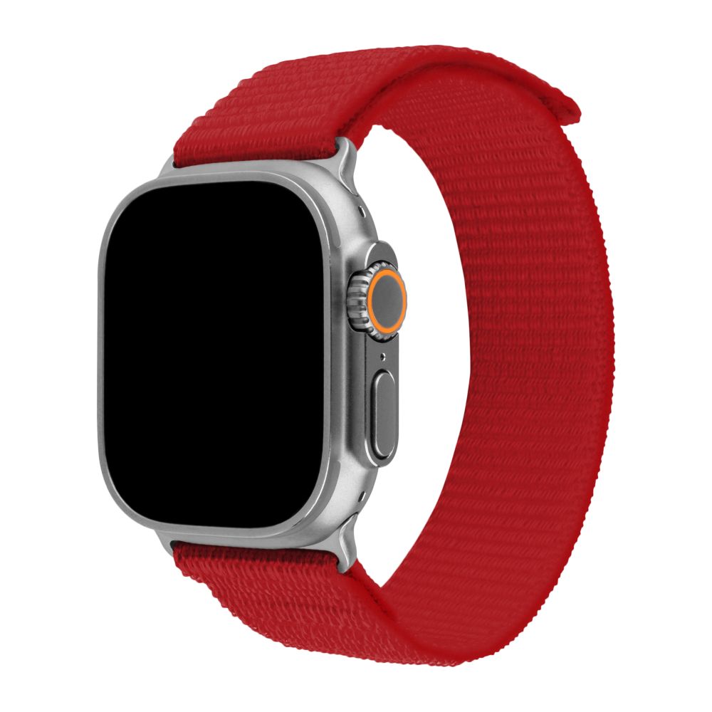 Nylonový řemínek Nylon Sporty Strap pro Apple Watch Ultra 49mm, červený