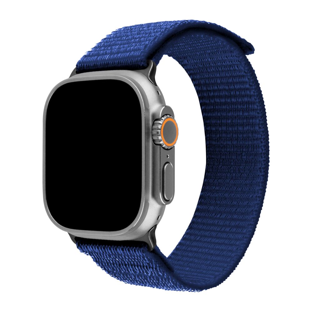 Nylonový řemínek Nylon Sporty Strap pro Apple Watch Ultra 49mm, tmavě modrý