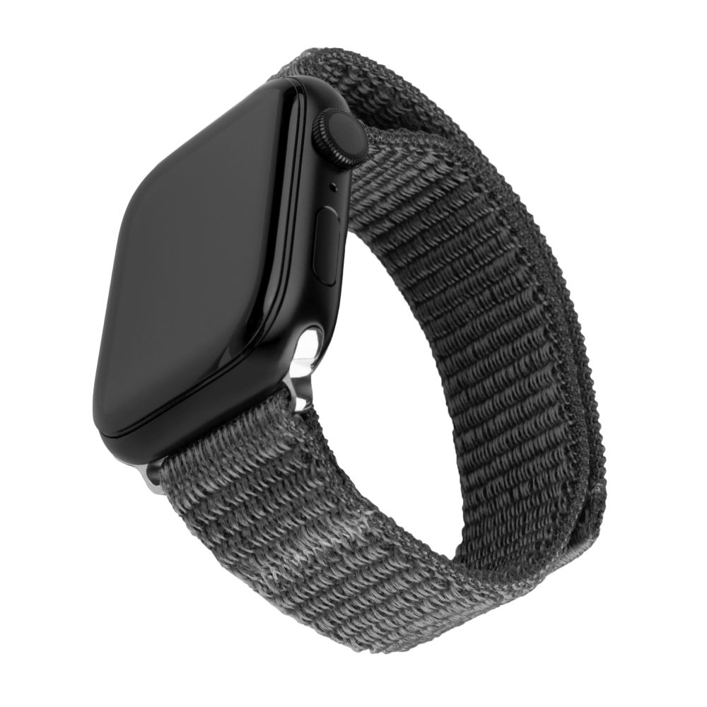 Nylonový řemínek Nylon Sporty Strap pro Apple Watch 42/44/45mm, tmavě šedý