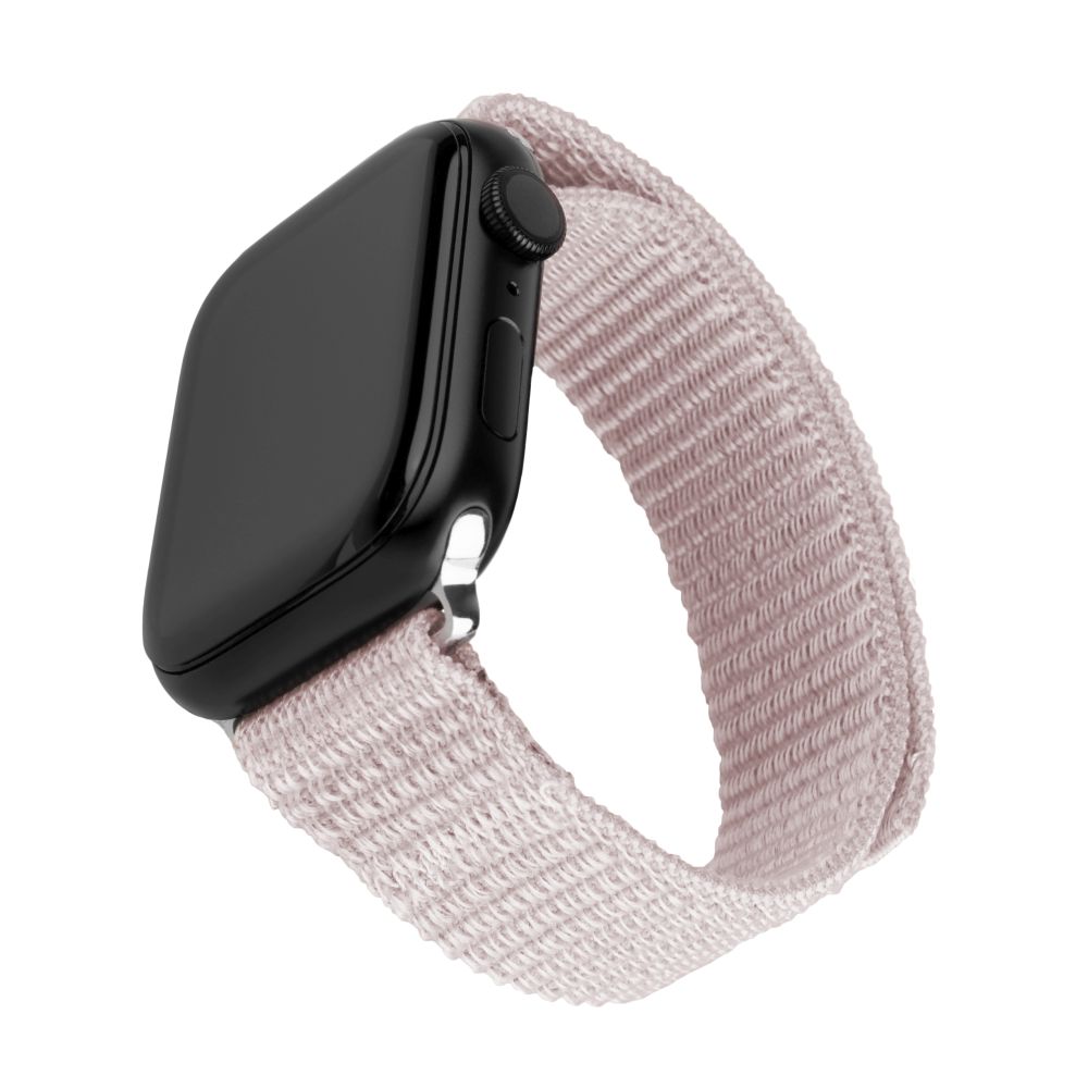 Nylonový řemínek Nylon Sporty Strap pro Apple Watch 42/44/45mm, růžově zlatý
