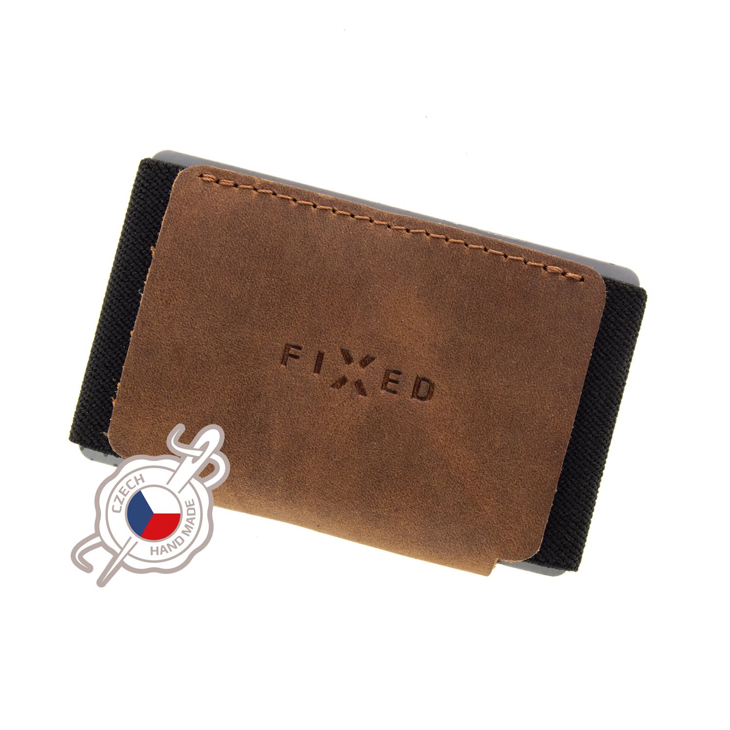 Kožená peněženka Tiny Wallet z pravé hovězí kůže, hnědá