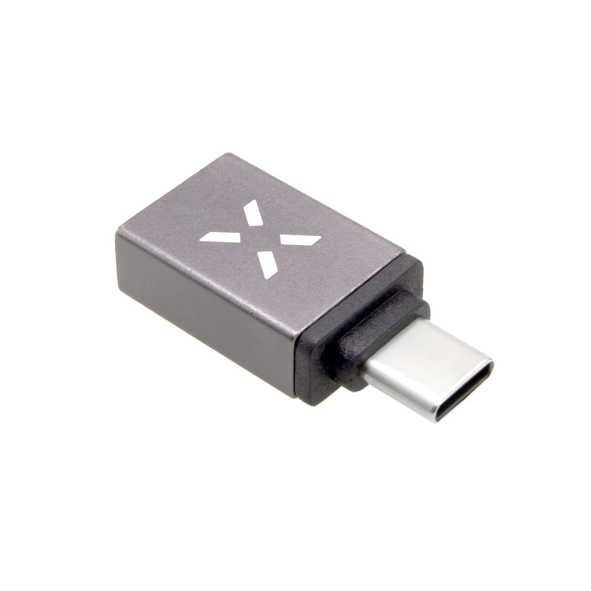 Redukce z hliníku Link USB-A na USB-C, šedá