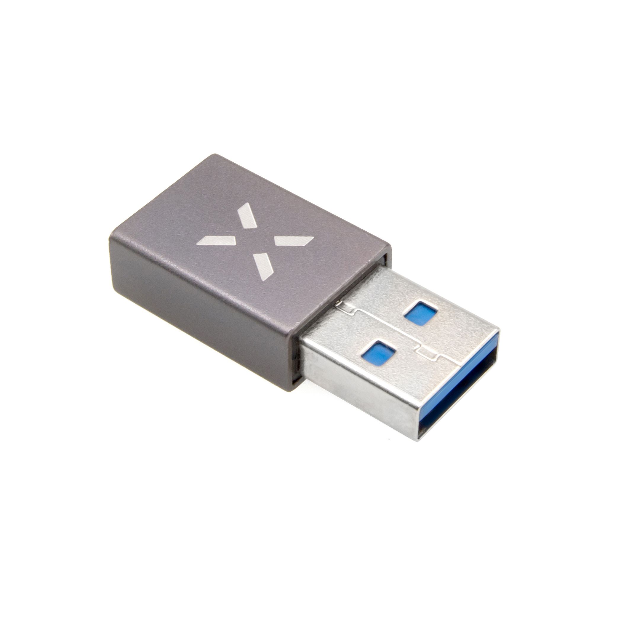 Redukce z hliníku Link USB-C na USB-A, šedá