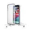 Back clear cover with protective frame Cellularline CLEAR DUO for Apple iPhone XS Max